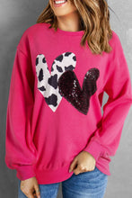 Load image into Gallery viewer, Heart Patch Long Sleeve Sweatshirt
