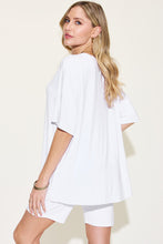 Load image into Gallery viewer, Basic Bae Full Size V-Neck Drop Shoulder T-Shirt and Shorts Set
