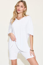 Load image into Gallery viewer, Basic Bae Full Size V-Neck Drop Shoulder T-Shirt and Shorts Set
