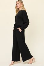 Load image into Gallery viewer, Double Take Full Size Texture Long Sleeve Top and Pants Set
