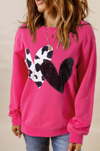 Load image into Gallery viewer, Heart Patch Long Sleeve Sweatshirt
