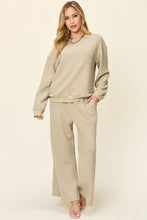 Load image into Gallery viewer, Double Take Full Size Texture Long Sleeve Top and Pants Set
