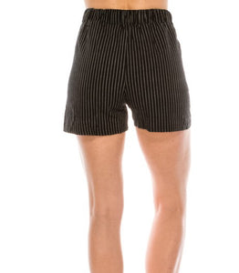 Cotton Stripe Dressy Shorts