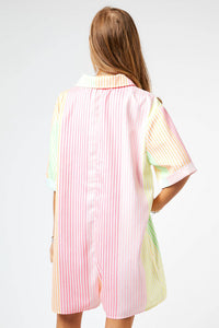 Neon Stripe Romper