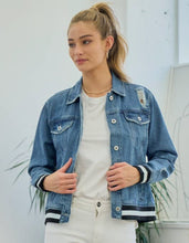 Load image into Gallery viewer, Banded Denim Jacket
