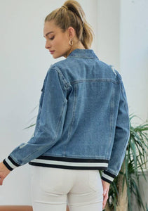 Banded Denim Jacket