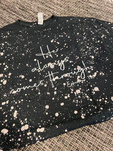 Always Comes Through Short-Sleeve Splatter Tee