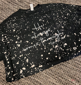 Always Comes Through Short-Sleeve Splatter Tee