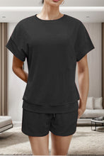 Load image into Gallery viewer, Double Take Full Size Round Neck Short Sleeve T-Shirt and Shorts Set
