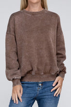 Load image into Gallery viewer, Acid Wash Fleece Oversized Pullover
