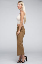 Load image into Gallery viewer, Acid Washed High Waist Frayed Hem Straight Pants
