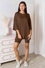 Load image into Gallery viewer, Basic Bae Full Size Soft Rayon Three-Quarter Sleeve Top and Shorts Set
